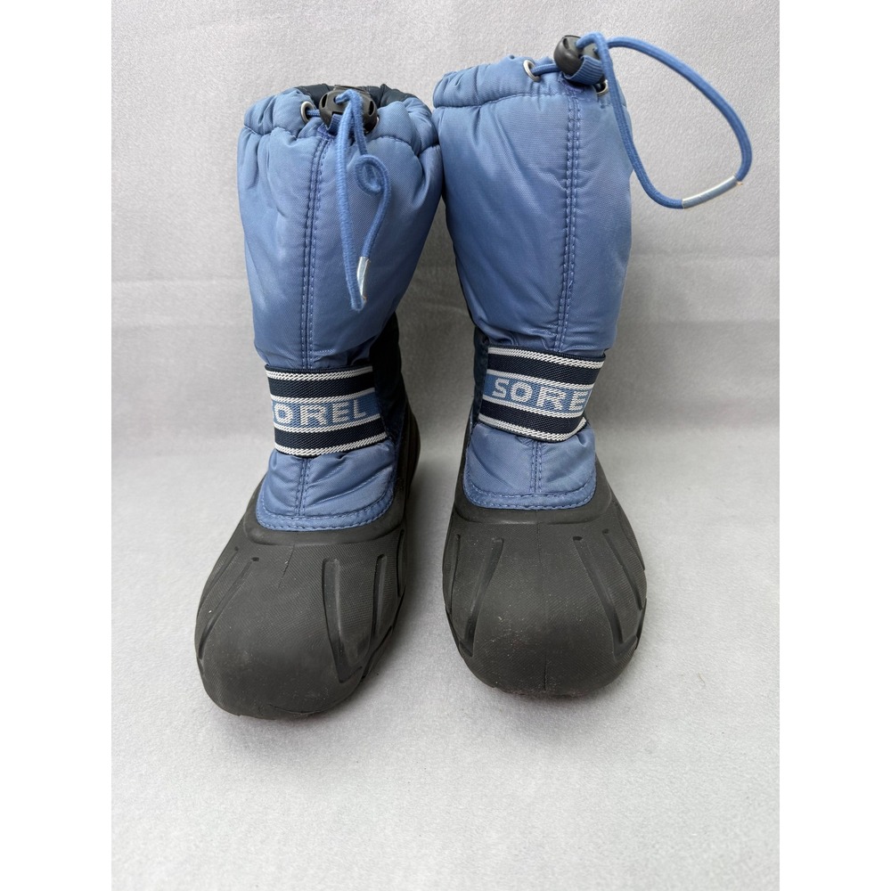 Sorel Kids Flurry Blue Waterproof Winter Snow Boots NY1799-498 Size 3